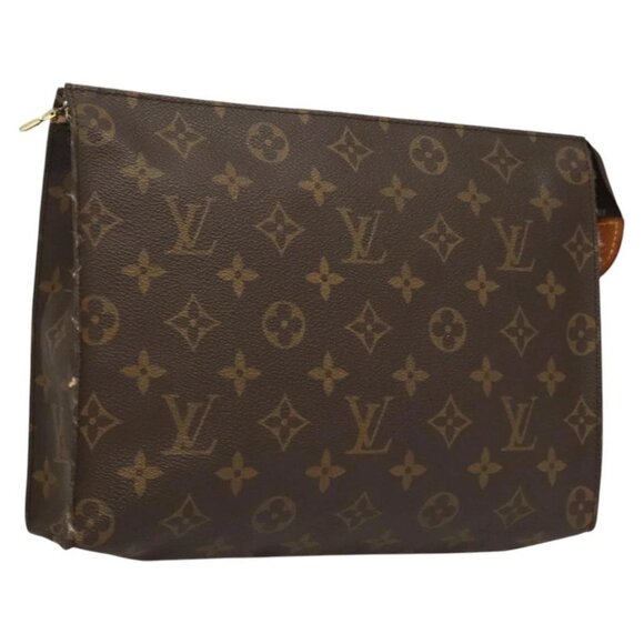 LOUIS VUITTON Monogram Poche Toilette 26 Pouch M47542 LV Auth 124470 - Picture 1 of 16